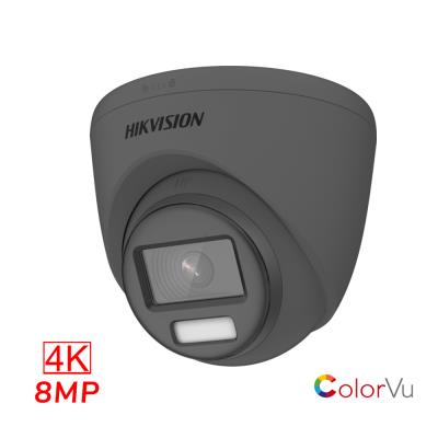 Hikvision HIKVISION 4K COLOURVU CCTV HD POC FIXED 8MP TURRET CAMERA 2.8MM DS-2CE72UF3T-E 